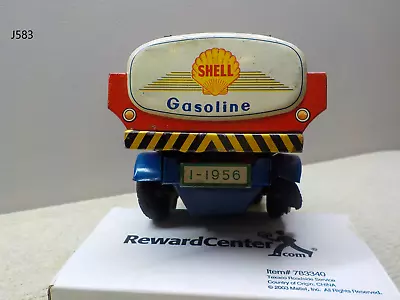 Vintage SHELL Gasoline Tanker Tin Truck Toy Japan Marusan • $139.99