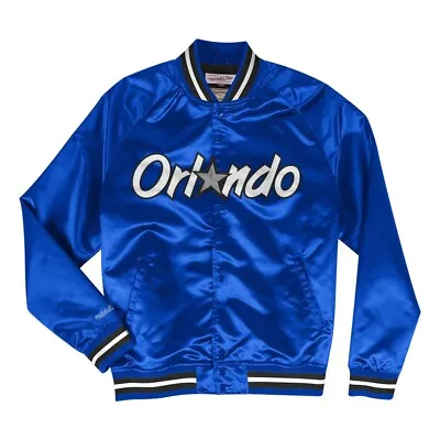 Men's Mitchell & Ness Royal Blue NBA Orlando Magic Lightweight Satin Jacket • $119.95