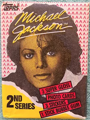 1984 Michael Jackson Topps 2nd Series Sealed Pack Of Photo Cards • $5
