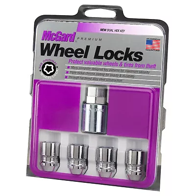 McGard Chrome Cone Seat Wheel Lock Set M12 X 1.5 Thread Size #24157 • $38.01