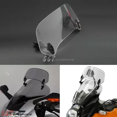 Motorcycle Windshield Extension Spoiler Wind Deflector For BMW Honda Suzuki • $30.99