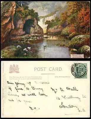 JOTTER Artist Signed Millers Dale Derbyshire 1904 Old Tuck's Oilette Postcard • £2.99