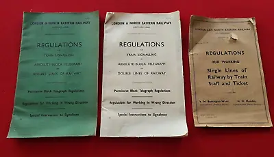 3 X LNER Southern Area Regulations Special Instructions Railway Rule Books • £12.99