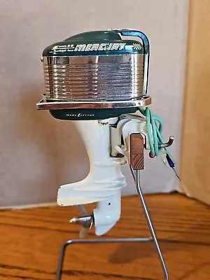 K&O Fleet Line 1956 Mercury Mark 55 40 HP Electric Outboard Motor Green/Cream • $1295