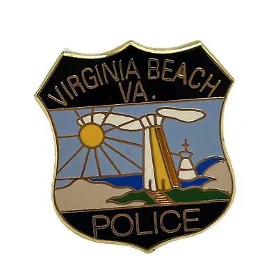 Virginia Beach VA Police Department Law Enforcement Enamel Lapel Hat Pin • $14.95