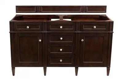 60  James Martin Brittany All Wood Mahogany Double Bathroom Vanity Dark Brown • $2094.99