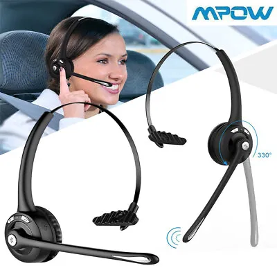 Bluetooth Headset Headphones With Microphone Mic For Computer PC Centre Call • £18.99