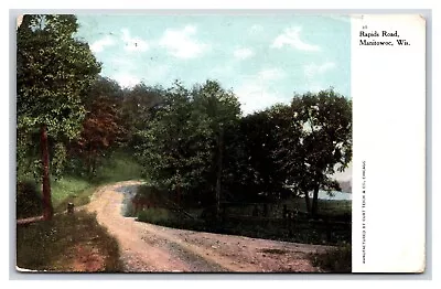 Rapids Road Manitowoc Wisconsin WI 1908 DB Postcard T3 • $3.55