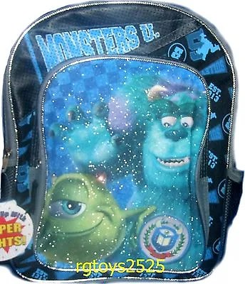 Disney Pixar Monsters U University Mike & Sulley Backpack Childs New W Tags 2013 • $34.99