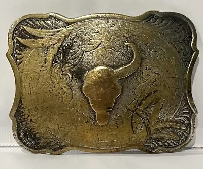 Vintage Montana Silversmiths Distressed Western Belt Buckle  • $30