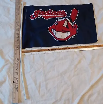 Vintage 1995 Cleveland Indians Chief Wahoo Flag Banner USA Made Emerson • $15