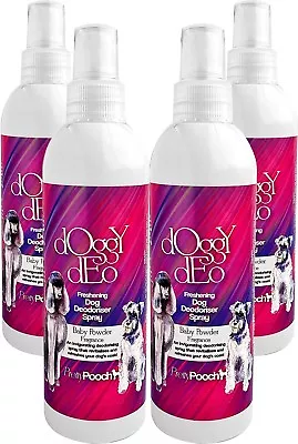 £19.99 • Buy Dog Deodorising Deodorant Spray Baby Powder Grooming Perfume Cologne 4 X 250ml