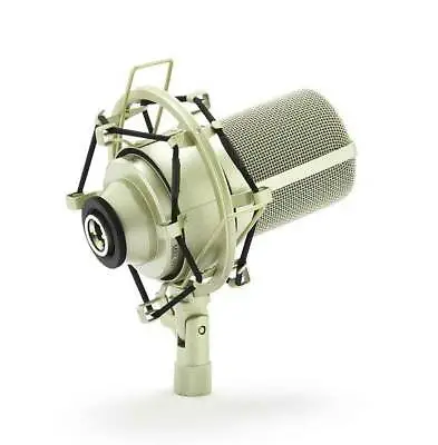 MXL 990 Large Diaphragm Studio Condenser Microphone + Shockmount Case & Clip • £79.99