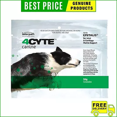 4cyte Canine Joint Support Supplement Granules For Dog 50 Gm • $53.98