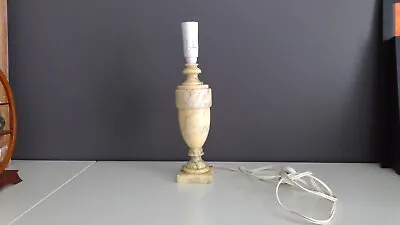 Lamp Base - Alabaster - Made In Italy - Urn Shape - Vintage Antique Light • $77.77