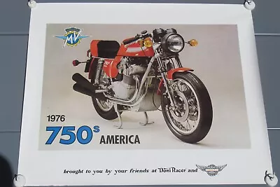 MV Agusta 1976 750s America Poster NOS Domi Racer Classic Motorcycle Wall Art • $29.99