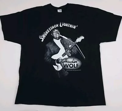 Vintage Howlin Wolf Smokestack Lightning Print T Shirt Vtg Blues Jazz Rare XXL  • $34.99