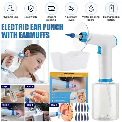 Electric Ear Wax Removal Irrigation Cleaner - Earwax Cleaning Kit Ear Wax Washer • £28.99