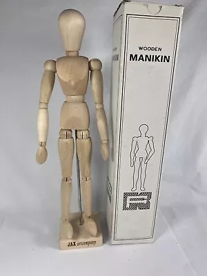 Vintage Wooden Poseable Human Figure Jax Art Company Mannequin Manikin Model • $14.91