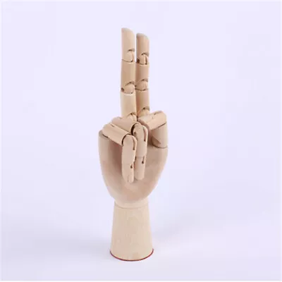 Wooden Hand Model Sketching Drawing Jointed Movable Fingers Mannequin • $6.64