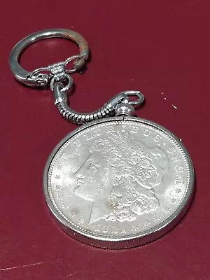 1921 Pds Morgan Silver Dollar Silver Plated Key Chain • $64.95