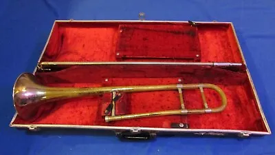 Holton Collegiate Trombone W Case S#: 23440 W Vincent Bach 48 Mouthpiece • $99