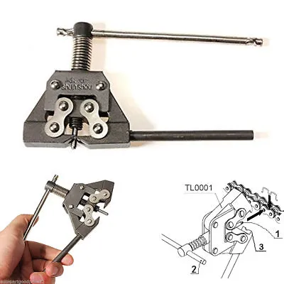 Motorcycle Chain Breaker Kit Cutter ATV For 420 / 428 / 520 / 530 Links Bicycle • $19.25