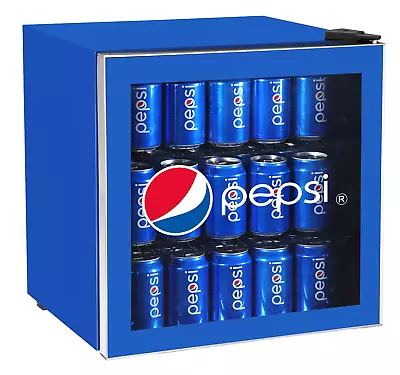 MIS165PEP Pepsi Mini Beverage Cooler-70 Can Or 17 Bottles Drinks Fridge With Gla • $241.99