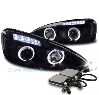 04-08 Pontiac Grand Prix Halo Led Projector Headlights Lamps Black W/8k Hid Kit • $254.95