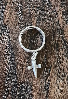 Retired James Avery Size 5 Nail Cross Dangle Ring SO PRETTY! • $265.05