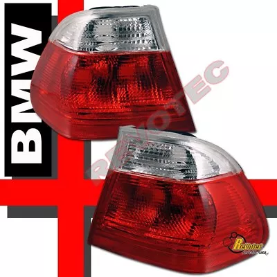 99 00 01 BMW E46 4Dr Sedan Tail Lights Red Clear RH + LH 330i 325i 323i 328i • $82