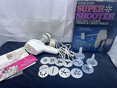 Vintage Wear-Ever Super Shooter Electric Cookie Press 70001 – Tested • $39.99
