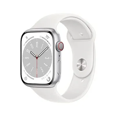 Apple Watch Series 8 [GPS + Cellular 45mm] Smart Watch W/ Silver Aluminum Case • $467.63