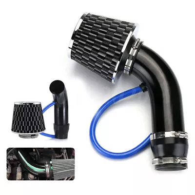 Black 3  Cold Air Intake Filter Induction Kit Pipe Power Flow Hose System US New • $24.29
