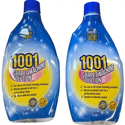 £7.89 • Buy 2x 1001 Carpet Machine Shampoo 3in1 500ml Professional Clean