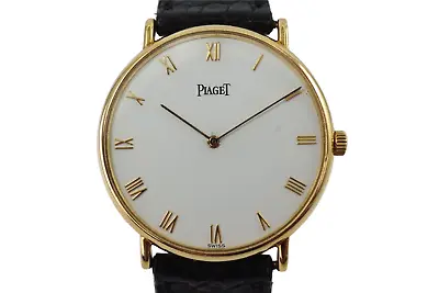 Piaget 18k Yellow Gold Round Ref. 8035 Classic C. 1990-2000s • $2135