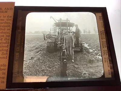 $0.99 • Buy Glass Magic Lantern Slide Antique Photo Ditch Digging Pipe Laying In Wisconsin