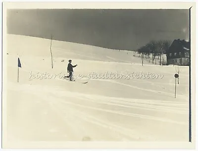 Eibenberg Burkhardtsdorf By Chemnitz 1911 Winter Telemark Ski Old Photo 1910s • $16.05