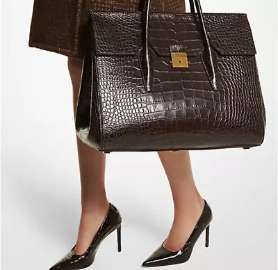 Michael Kors Brand New.    Weekender Bag • Crocodile Embossed Leather • 100% • $7500