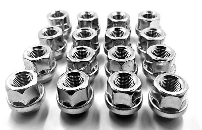 £16.49 • Buy 16 X Alloy Wheel Nuts For Ford Zetec Titanium Ghia M12 X 1.5 17mm Bolt Lug [29]