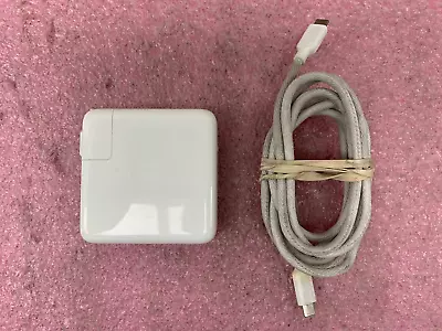 Genuine Apple A1947 61W USB-C Power Adapter W/ Cable | AP37 • $22.99