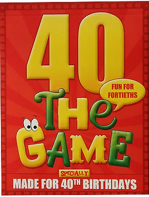 40th BIRTHDAY GIFT FOR HIM. Fun Filled Game.  Includes FREE Gift Wrap Sheet. • £7.99