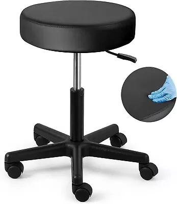 JMU Rolling Round Stool Heavy Duty Height Adjustable For Medical Salon Tattoo • $79.80