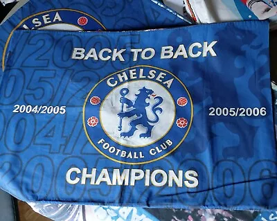 Chelsea FC Single Duvet Quilt + Pillowcase Set  Back To Back Champions 2004-2006 • £10