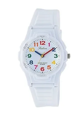 Q&Q By CITIZEN Ladies Watch Analogue Quatz Sports RAINBOW TEXT VS06-001 • $39.95