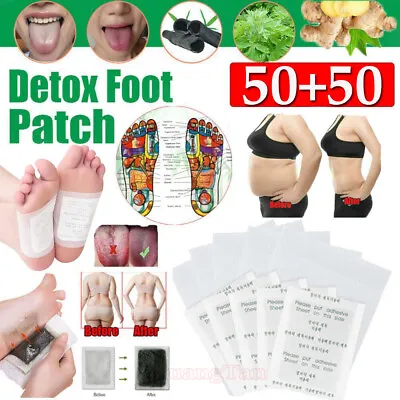 50X Bandoo Foot Detox Patches Pads Toxins Deep Cleansing Herbal Organic Slimming • $12.95