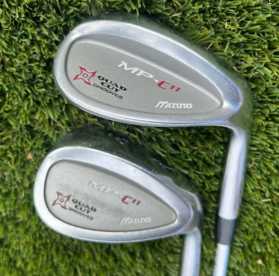 Mizuno MP-C11  Quad Cut Grooves Wedge Set 52 08 & 58 10 NS Pro Wedge Flex RH • $75