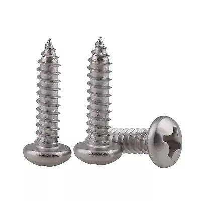 £0.99 • Buy Phillips Drive Pan Head Chipboard Wood Screws A2 Stainless Steel M3 M4 M5 M6 Uk