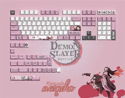 $48.36 • Buy Kamado Nezuko Keycaps Anime Demon Slayer PBT 135 Keycap For Cherry MX Keyboard