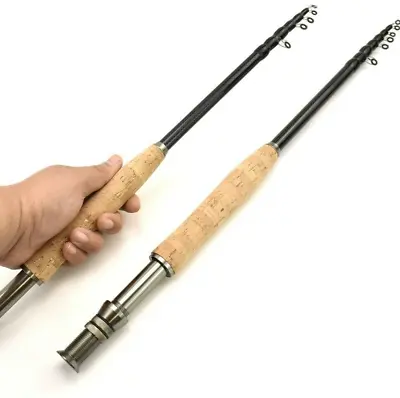 3.0M Telescopic Fly Fishing Rod Portable Carbon M Power Fly Trout Lure • $33.61